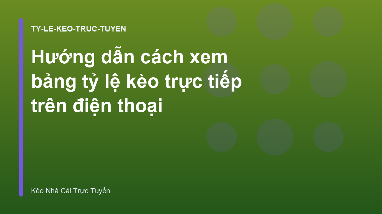 Read more about the article Hướng dẫn cách xem bảng tỷ lệ kèo trực tiếp trên điện thoại